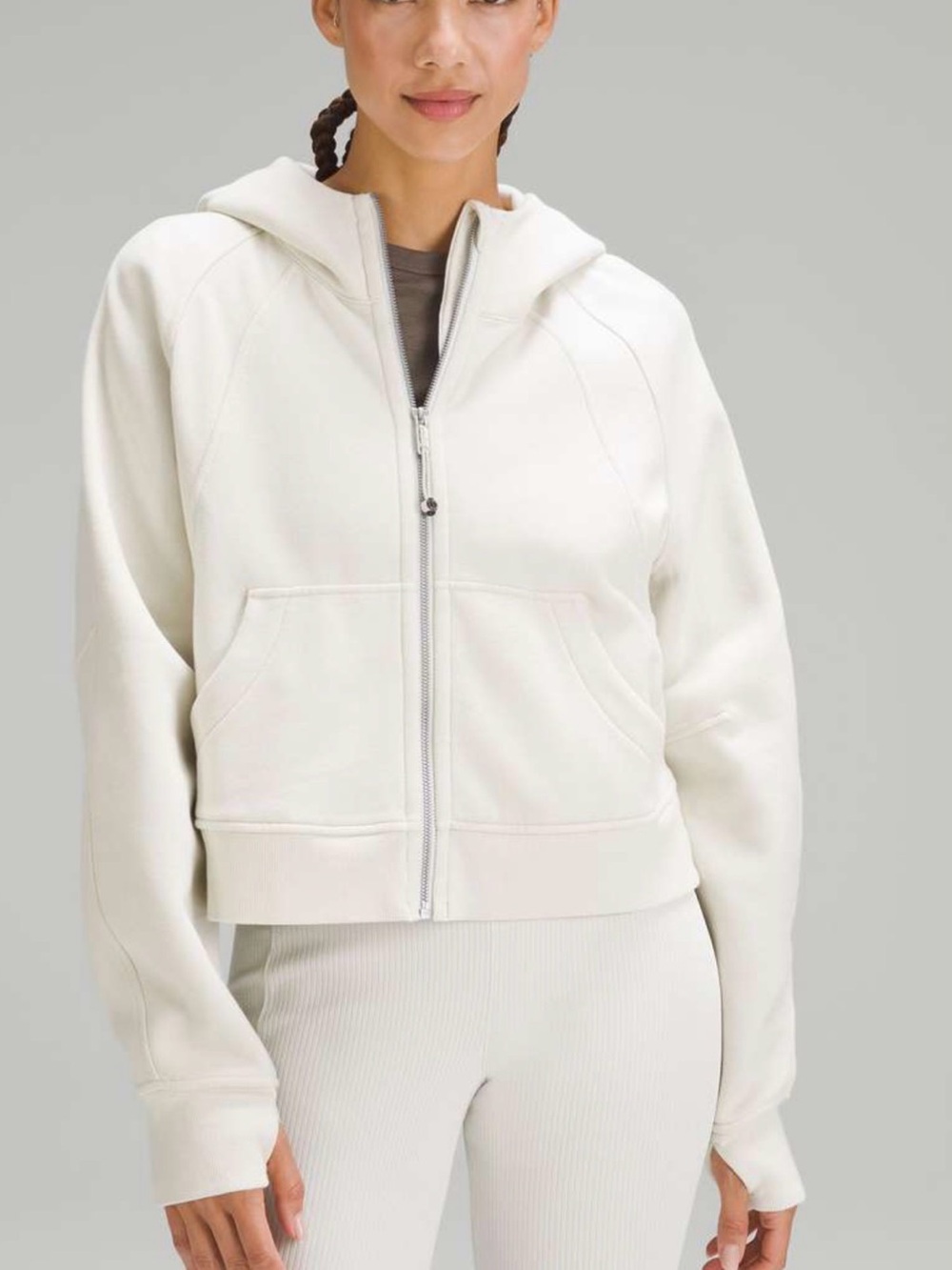 lululemon athletica Light Cream Zip Hoodie